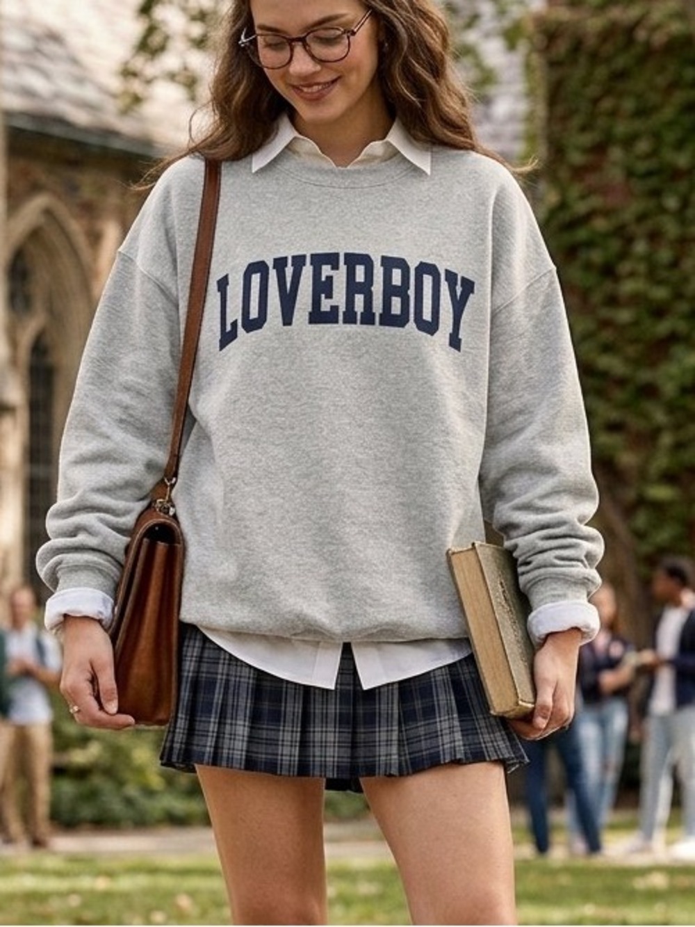 Loverboy University Sweatshirt Preppy Academia casual Oversized Unisex